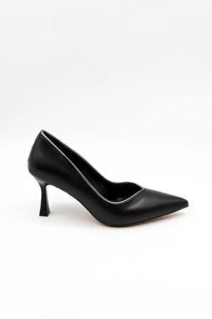 Park Moda Kadın Klasik Topuklu Ayakkabı PM537 K1501 - Siyah