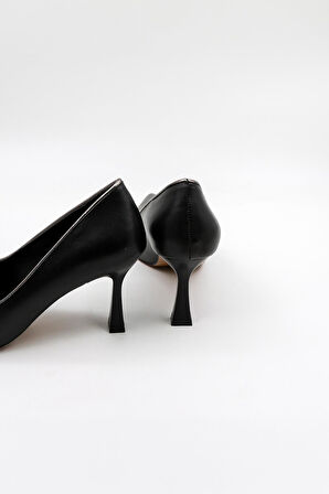 Park Moda Kadın Klasik Topuklu Ayakkabı PM537 K1501 - Siyah