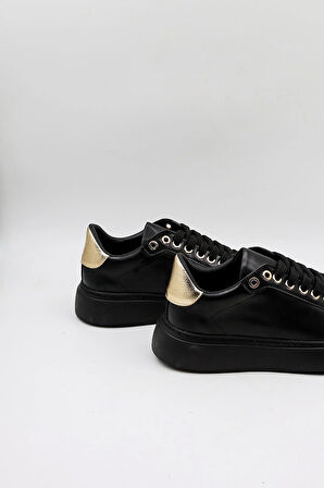 Park Moda Sneaker Spor Kadın Ayakkabı PM400 K326  Siyah Cilt