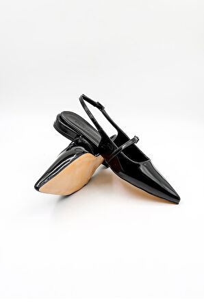 Park Moda Tek Bantlı Rugan Kadın Topuklu Ayakkabı PM280 K5