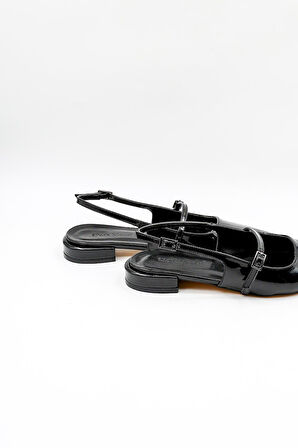 Park Moda Tek Bantlı Rugan Kadın Topuklu Ayakkabı PM280 K5