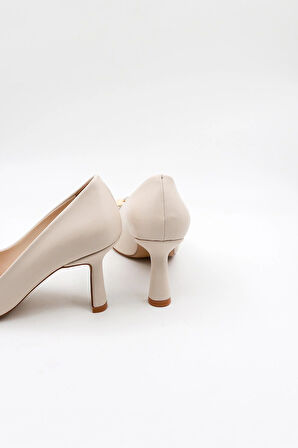 Park Moda Kadın Topuklu Ayakkabı PM537 K2005 Ten Cilt