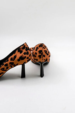 Park Moda Kadın Topuklu Ayakkabı PM492 K140  - Siyah Çita