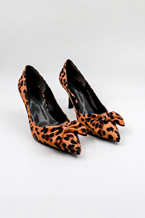 Park Moda Kadın Topuklu Ayakkabı PM492 K140  - Siyah Çita