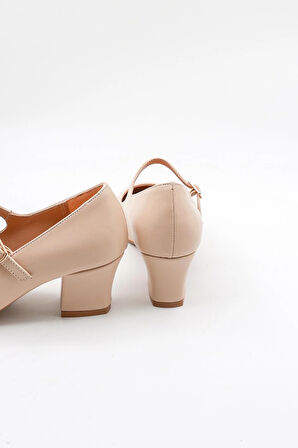 Park Moda Bantlı Kadın Klasik Topuklu Ayakkabı PM280 K542