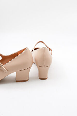 Park Moda Bantlı Kadın Klasik Topuklu Ayakkabı PM280 K542