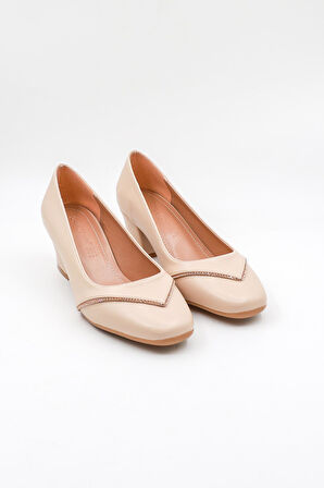 Park Moda Taş Detaylı Anne Ayakkabı Günlük Ayakkabı PM280 Ten Cilt