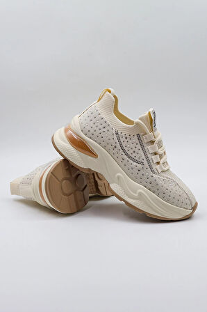 Kriste Bell Sneaker Kadın Spor Ayakkabı KB004545 Bej