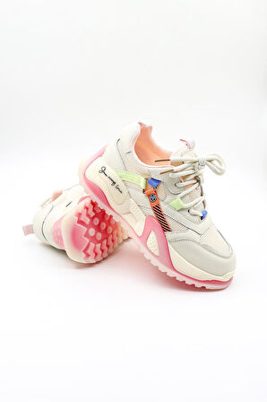 Guja İthal Snekar Kadın Spor Ayakkabı GJ425 Pembe