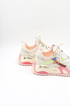 Guja İthal Snekar Kadın Spor Ayakkabı GJ425 Pembe