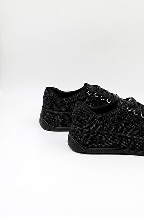 Guja İthal Taş Detaylı Bağcıklı Sneakers Kadın Spor Ayakkabı GJ45110