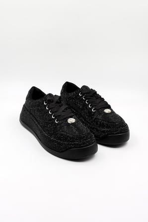 Guja İthal Taş Detaylı Bağcıklı Sneakers Kadın Spor Ayakkabı GJ45110