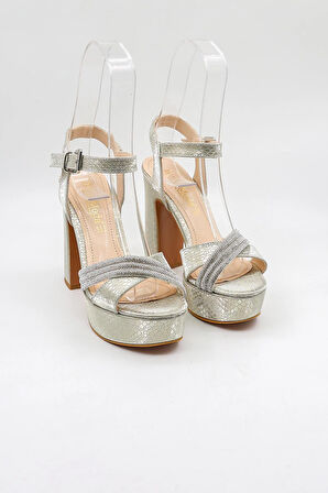 Park Moda Kadın Topuklu Ayakkabı PM08 Altın