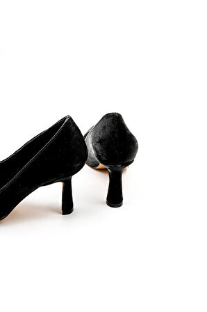 Park Moda Taşlı Topuklu Aksesuar Detaylı  Abiye Kadın Ayakkabı PM537 Siyah