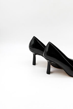 Park Moda Babet Kadın Ayakkabı PM537 Siyah Rugan