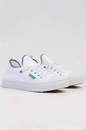 United Colors of Benetton Tamamı Triko Özel Seri Kadın Günlük Ayakkabı BNT10233 Beyaz