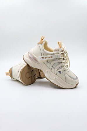 Kriste Bell İthal Kadın Sneakers Spor Ayakkabı KB0052 Beyaz