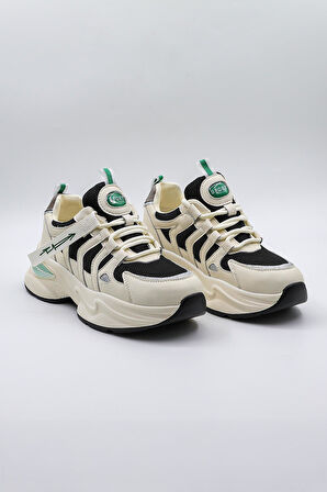 Kriste Bell İthal Kadın Sneakers Spor Ayakkabı KB0052 Siyah Beyaz