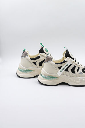 Kriste Bell İthal Kadın Sneakers Spor Ayakkabı KB0052 Siyah Beyaz