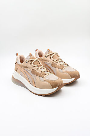 Kriste Bell Sneaker Kadın Spor Ayakkabı  KB59118 Bej