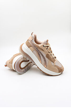 Kriste Bell Sneaker Kadın Spor Ayakkabı  KB59118 Bej