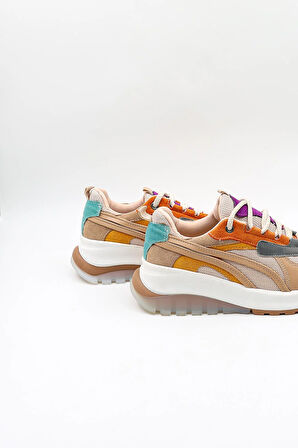 Kriste Bell Sneaker Kadın Spor Ayakkabı  KB59118 Bej Multi