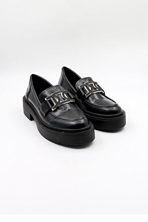 Kriste Bell Tokalı Günlük Klasik Ayakkabı KB5005 Siyah