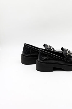 Kriste Bell Tokalı Günlük Klasik Ayakkabı KB5005 Siyah