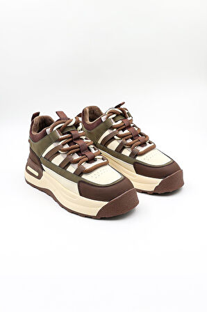 Kriste Bell İthal Sneaker Kadın Spor Ayakkabı  KB0033 Kahve