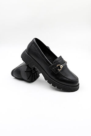 Venüs Kadın Casual Deri Ayakkabı VN454259Y Siyah