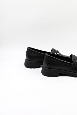 Venüs Kadın Casual Deri Ayakkabı VN454259Y Siyah