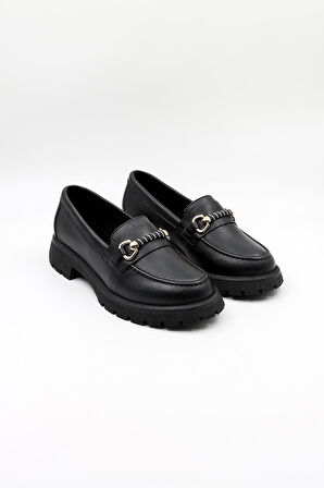 Venüs Kadın Casual Deri Ayakkabı VN454259Y Siyah