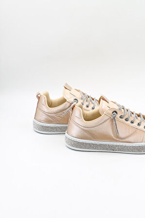 Kriste Bell Günlük Rugan Kadın Spor Ayakkabı KB22513 Vizon Rugan