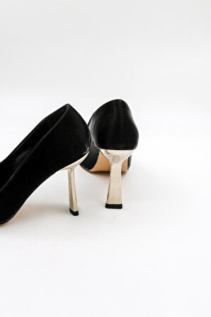 Park Moda Abiye Şık Stiletto Kadın Ayakkabı PM439 Siyah