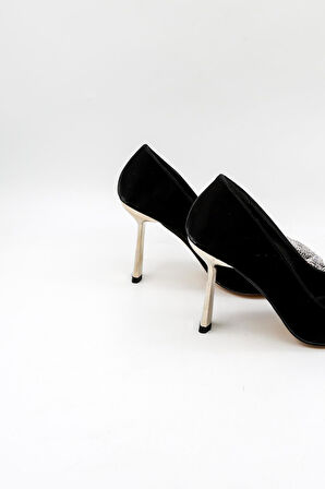 Park Moda Abiye Şık Stiletto Kadın Ayakkabı PM439 Siyah