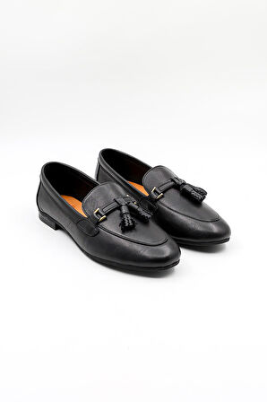 Venüs Kadın Hakiki Deri Toka Detaylı Loafer Günlük Ayakkabı VN023025Y Siyah