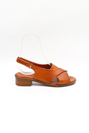 Venüs Kadın Hakiki Deri Günlük Sandalet VN26025Y Taba