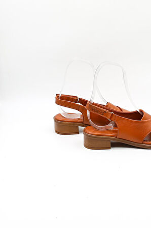 Venüs Kadın Hakiki Deri Günlük Sandalet VN26025Y Taba