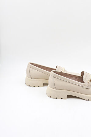 Venüs Kadın Hakiki Deri Günlük Sandalet VN454259Y Bej