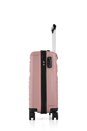 ÇÇS Trolley Polipropilen Unisex Orta Boy Valiz ÇÇS5225 Pudra