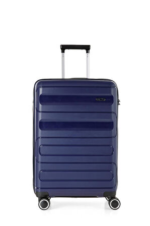 ÇÇS Trolley Polipropilen Unisex Orta Boy Valiz ÇÇS5225 Lacivert
