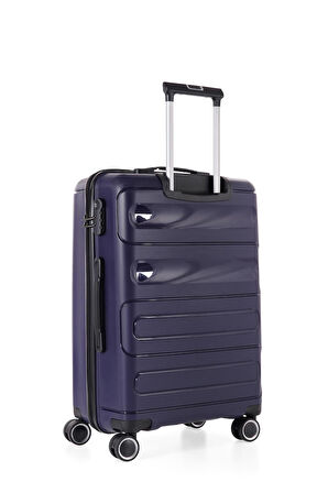 ÇÇS Trolley Polipropilen Unisex Büyük Boy Valiz ÇÇS5225 Lacivert