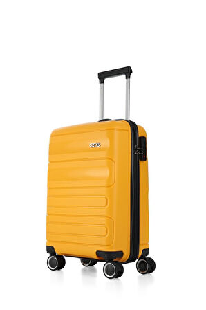 ÇÇS Trolley Polipropilen Unisex Büyük Boy Valiz ÇÇS5225 Sarı