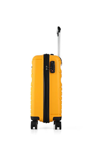 ÇÇS Trolley Polipropilen Unisex Büyük Boy Valiz ÇÇS5225 Sarı