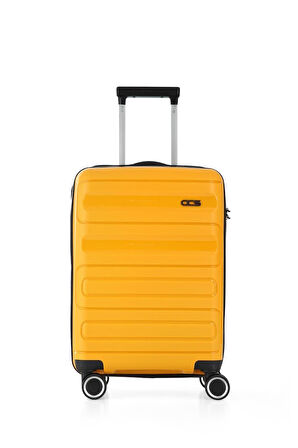 ÇÇS Trolley Polipropilen Unisex Büyük Boy Valiz ÇÇS5225 Sarı