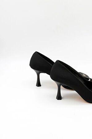 Park Moda Tokalı Ayakkabı PM439 Siyah Nubuk