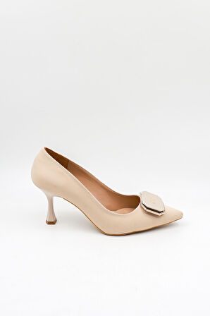 Park Moda Tokalı Ayakkabı PM439 Bej Nubuk