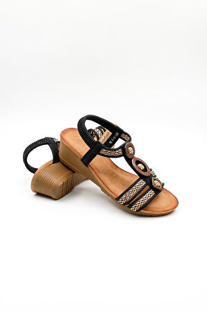 Guja Günlük Kadın Sandalet  GJ1454 CL Siyah