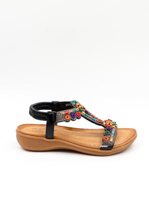 Guja Günlük Kadın Sandalet  GJ1501 BY Siyah