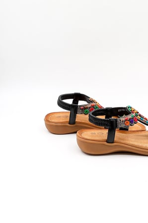 Guja Günlük Kadın Sandalet  GJ1501 BY Siyah